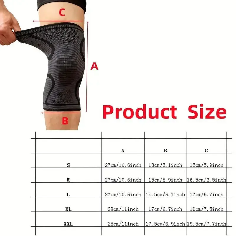 1PCS Fitness Running Cycling Knee Support Braces Elastic Nylon Sport Compression Knee Pad Sleeve for Basketball Volleyball