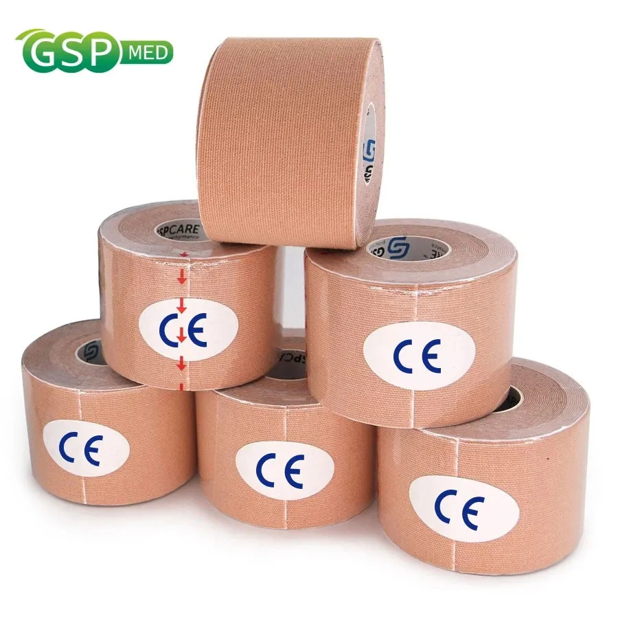 2 Sizes Sports Tape Kinesiology Muscle Body Support Bandage Cotton Elastic Adhesive Strain Injury Pain Relief Gym Knee-pad Ankle