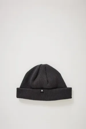 2-Way Roll Knit Cap Charcoal Gray