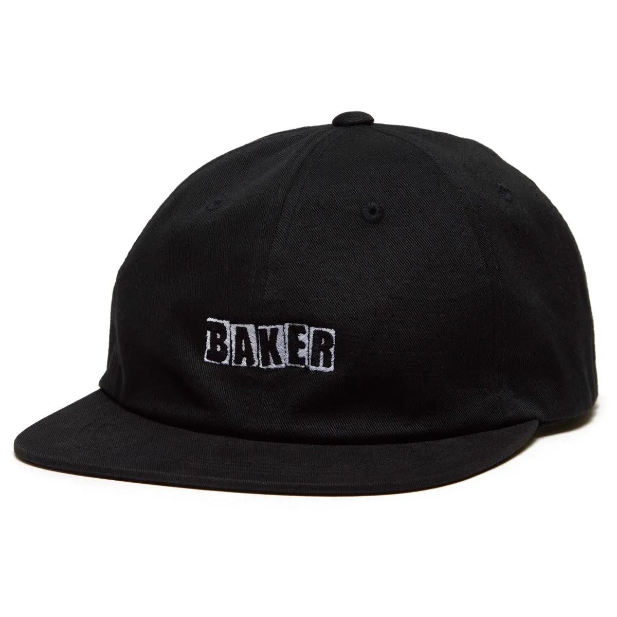 BAKER UNSTRUCTURED BRAND LOGO BLACK HAT