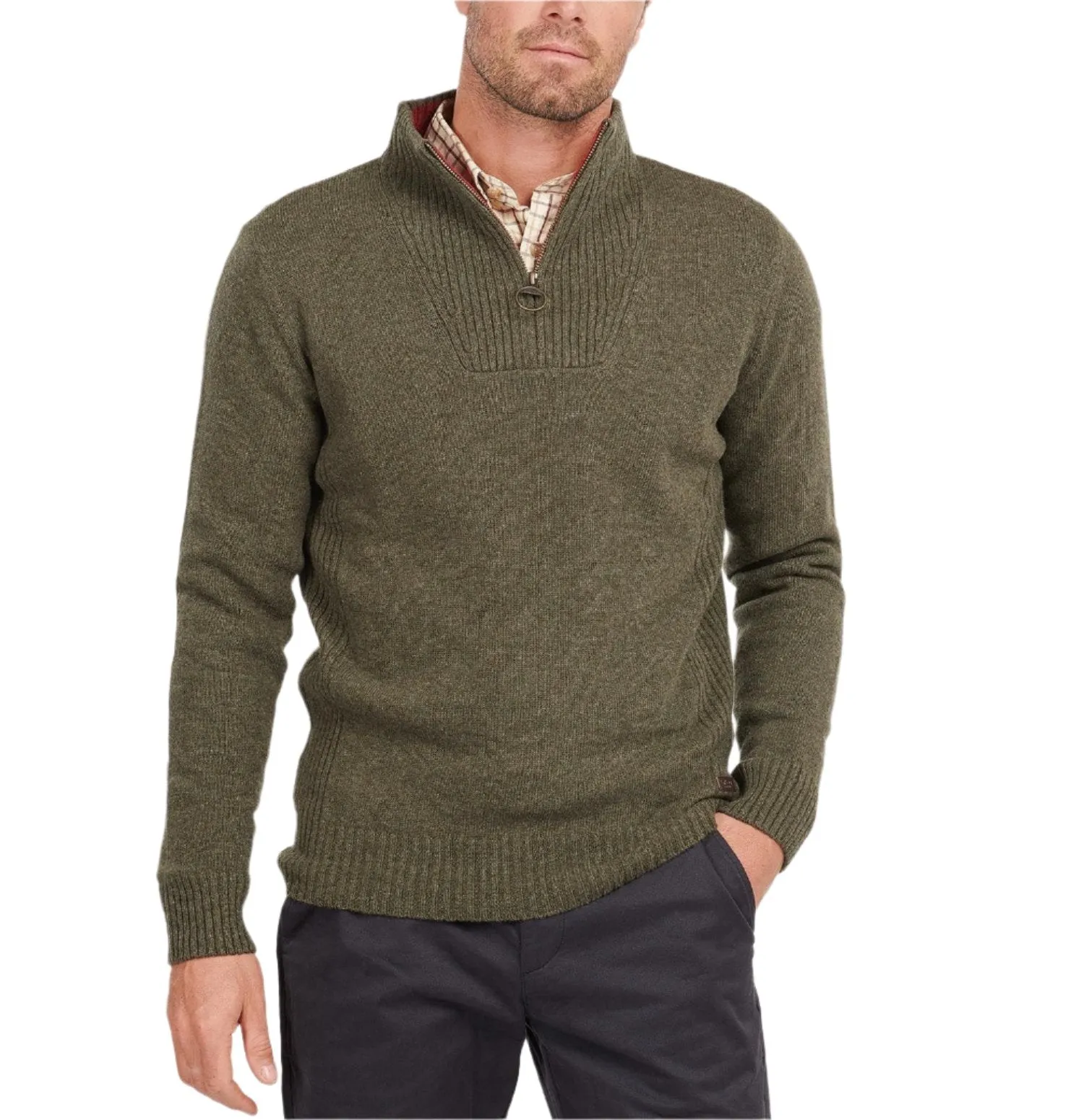 Barbour Mens Nelson Essential Half-Zip Jumper Sweater