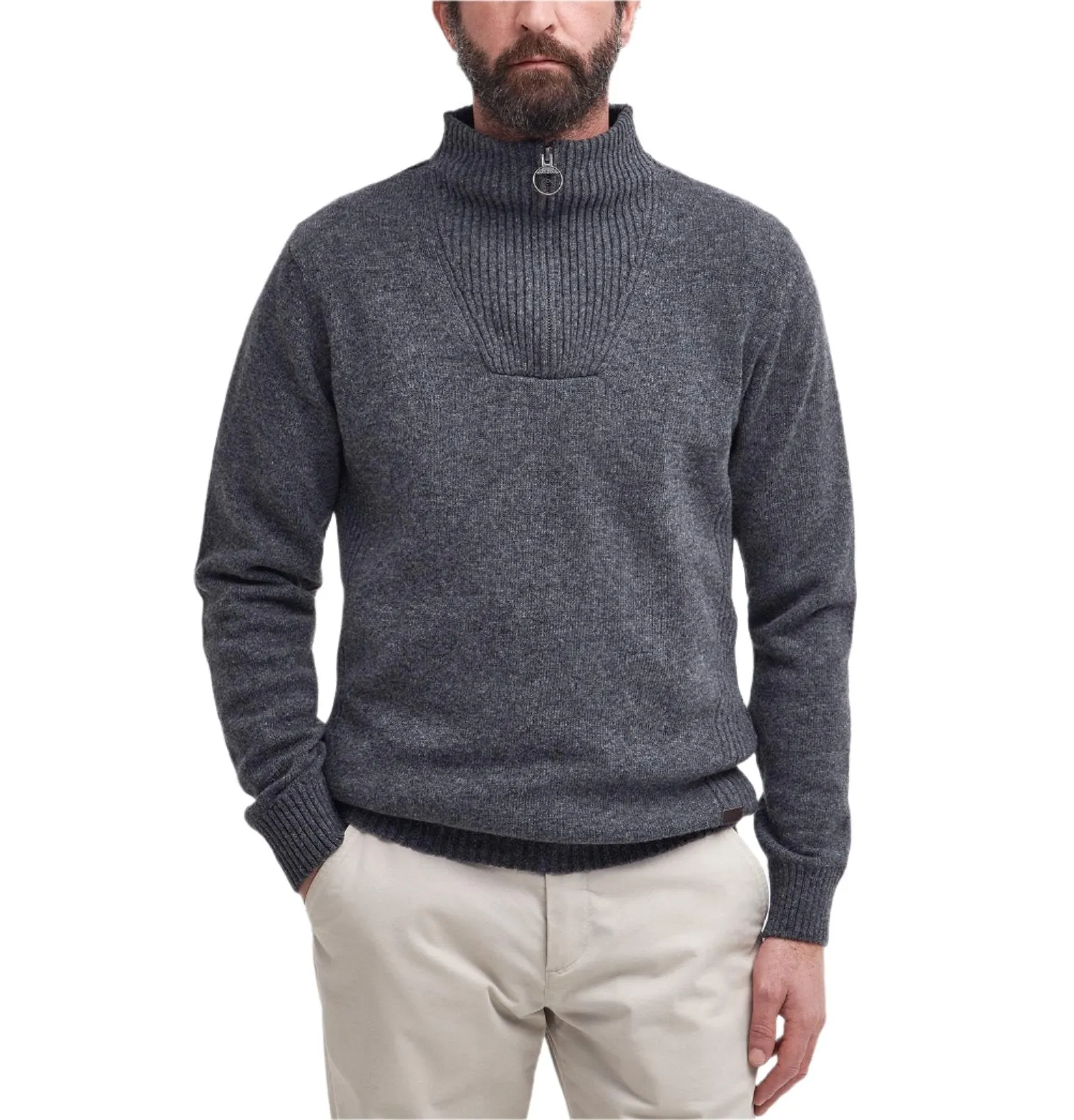 Barbour Mens Nelson Essential Half-Zip Jumper Sweater