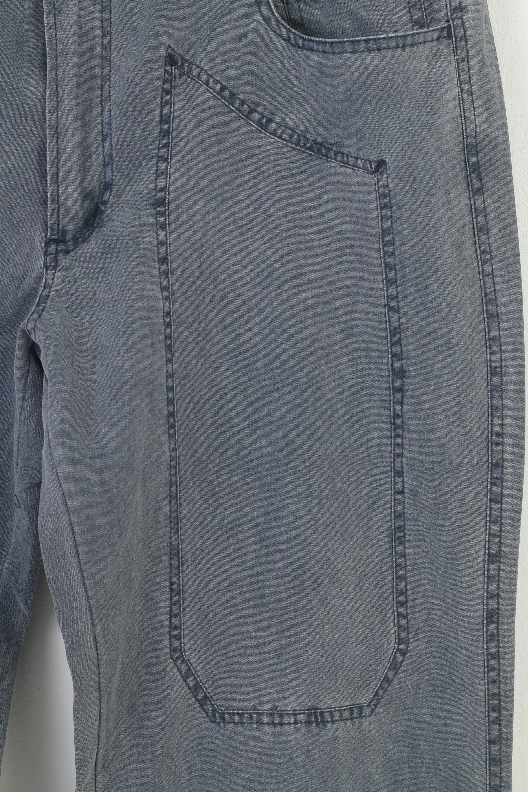 Bernardi Collection Men 54 Trousers Grey Cotton Classic Light  Jeans Vintage Pants