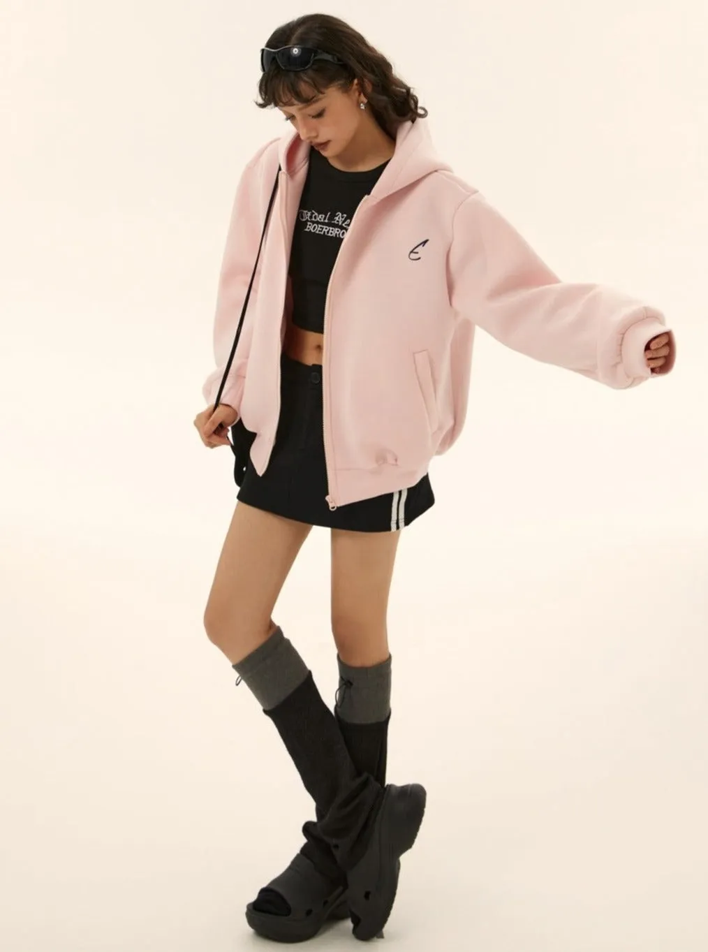 brand sweatshirt jacket