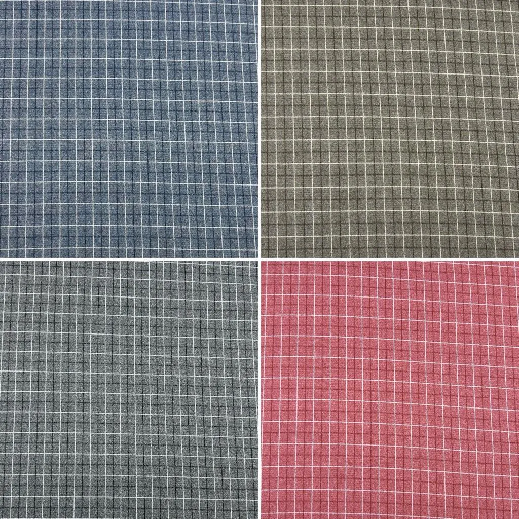 Checkered Soft Wool Touch Fabric