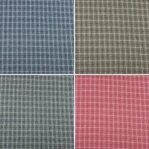 Checkered Soft Wool Touch Fabric