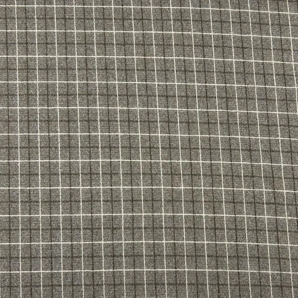 Checkered Soft Wool Touch Fabric