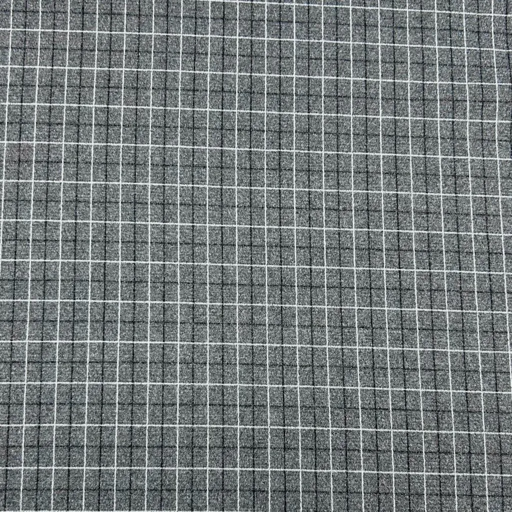 Checkered Soft Wool Touch Fabric