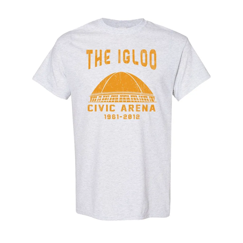 Civic Arena T-Shirt | The Igloo Civic Arena Ash T-Shirt