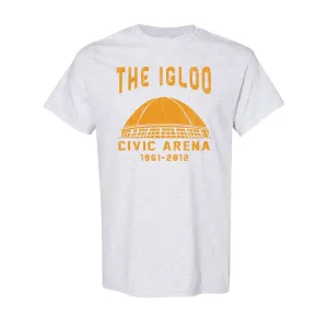 Civic Arena T-Shirt | The Igloo Civic Arena Ash T-Shirt