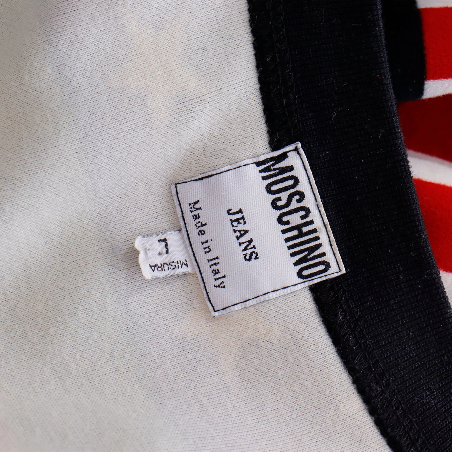 Early 1990s Vintage Franco Moschino Jeans Flag Print Flight Jacket