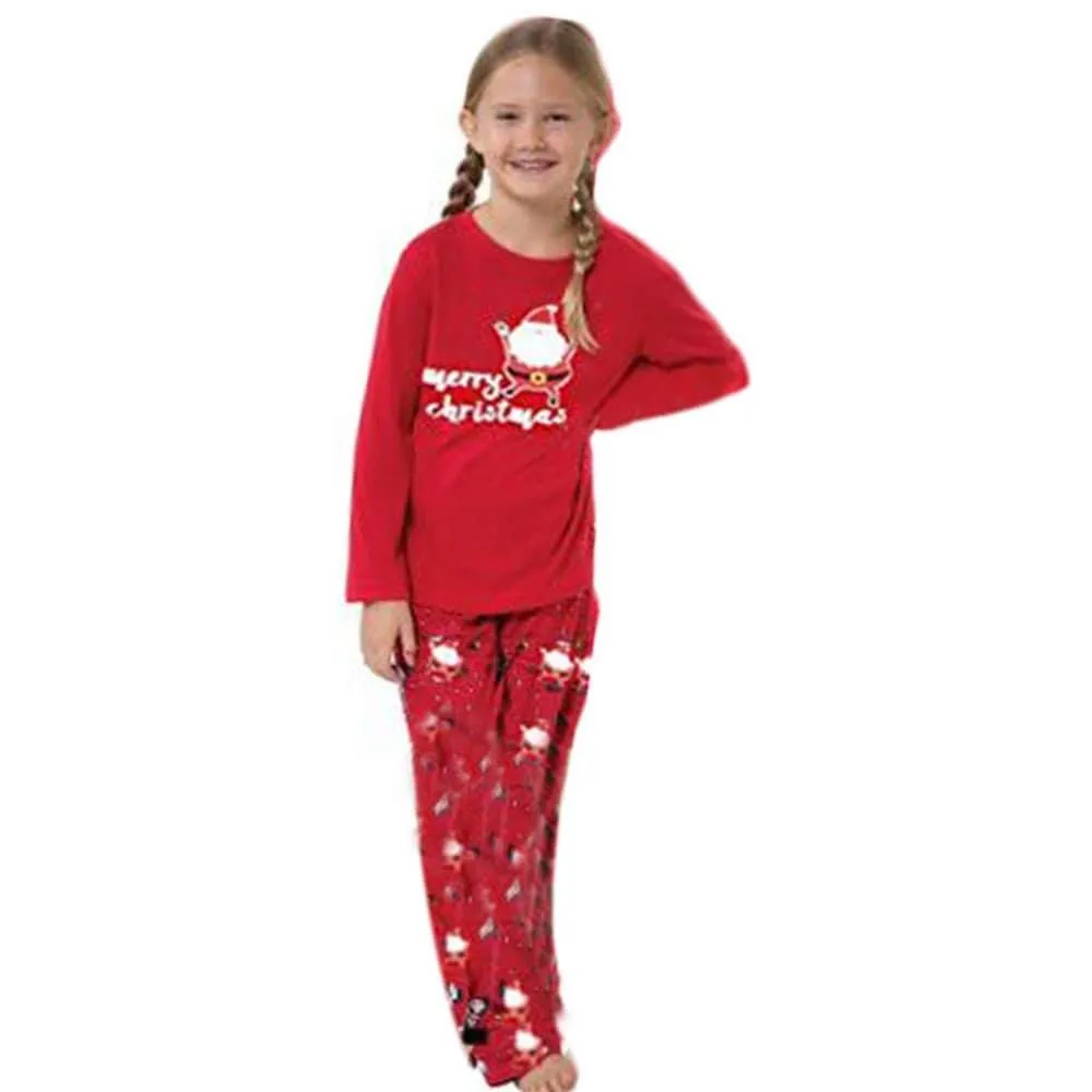 Family Matching Clothes Women Mom Santa Claus Tops