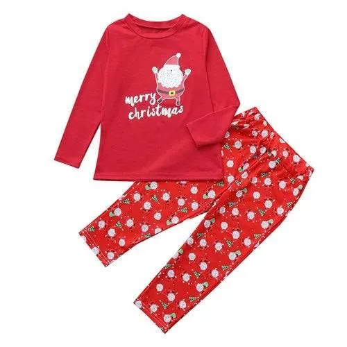 Family Matching Clothes Women Mom Santa Claus Tops