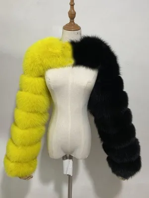 Fashion faux fur jacket（AY1360)