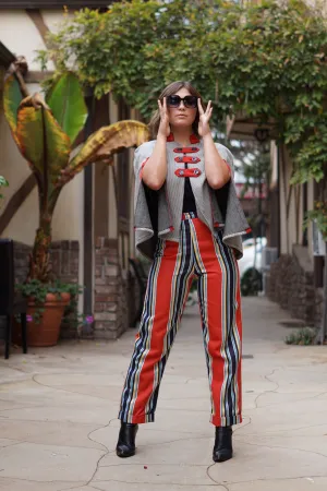 Forgotten Saints LA "Lulu" Striped High Waisted Pants