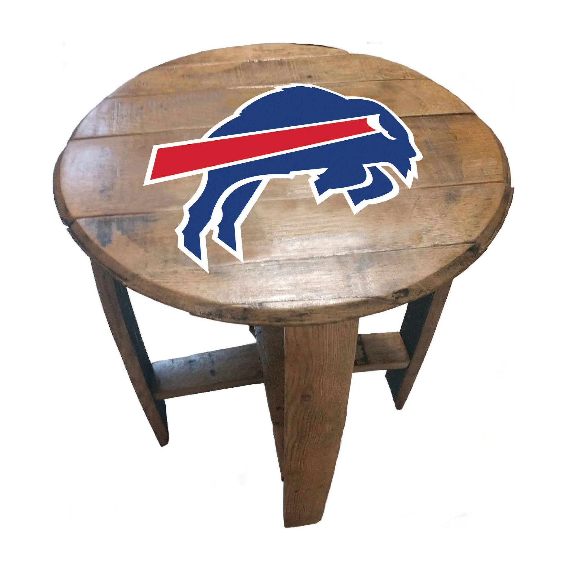 Imperial Buffalo Bills Oak Barrel Table