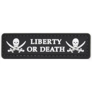 Liberty or Death Patch Black/White