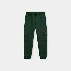 Olive Green 4 pocket trouser in fleece fot kids