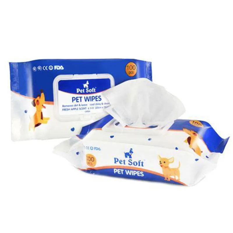 Pawsindia Pet Soft Pet Wipes (100 wipes)