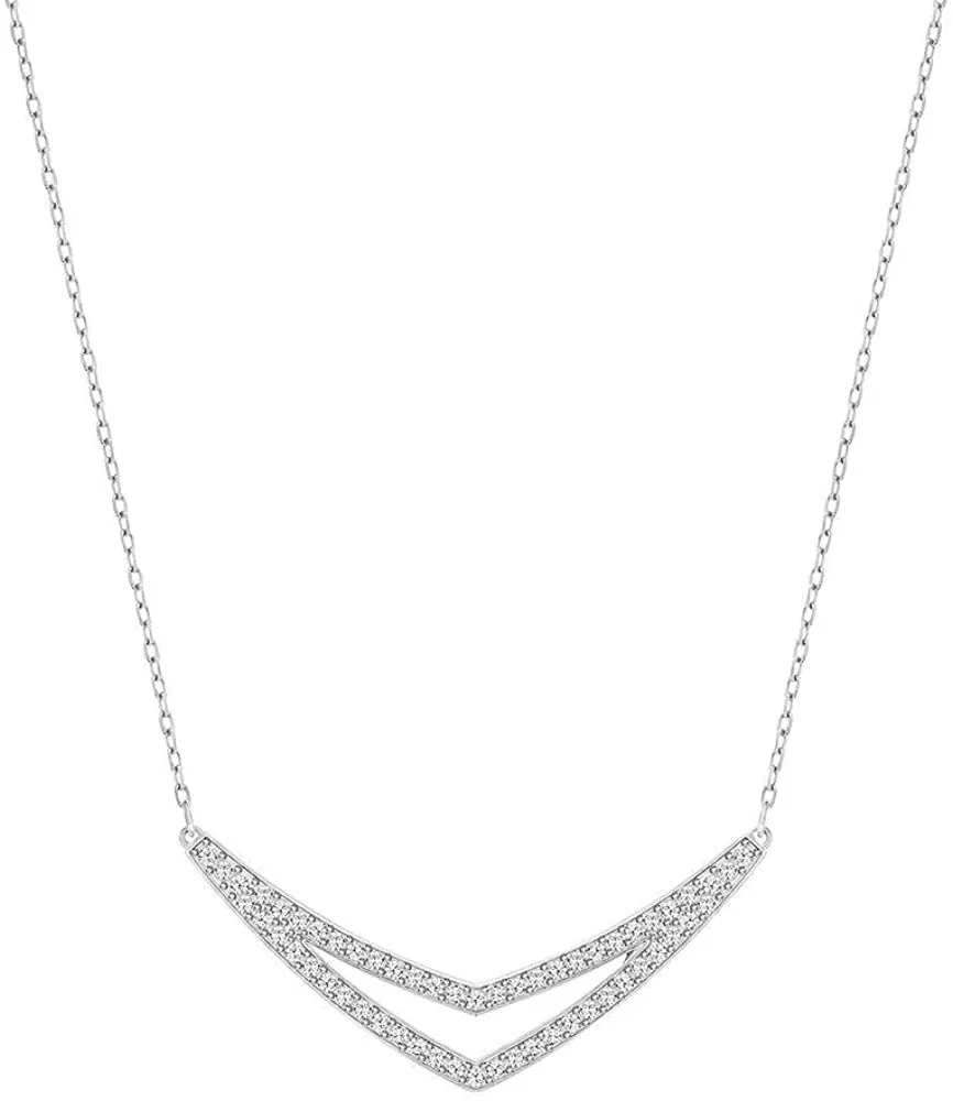 SWAROVSKI Alpha Medium Necklace - White #5197483