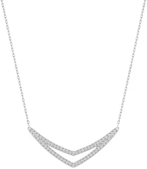 SWAROVSKI Alpha Medium Necklace - White #5197483