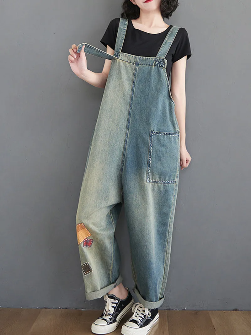 The Beauty Inside Patch Overall Dungaree