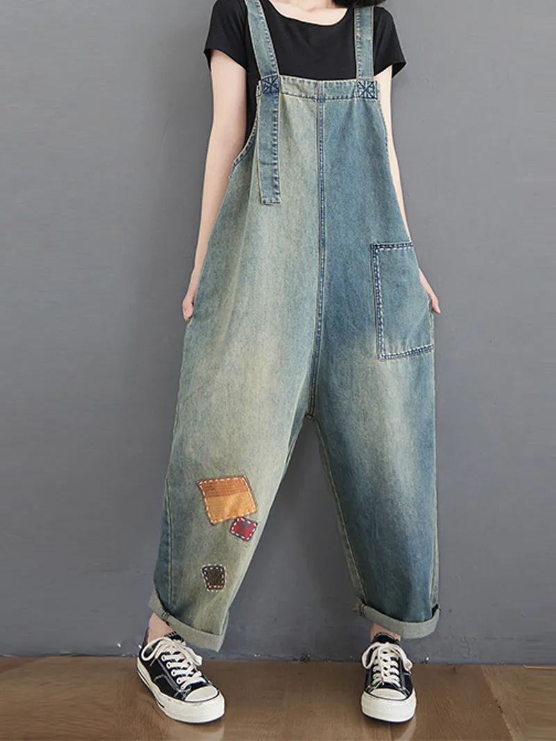 The Beauty Inside Patch Overall Dungaree