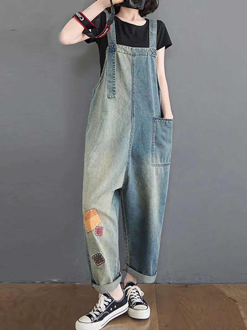 The Beauty Inside Patch Overall Dungaree