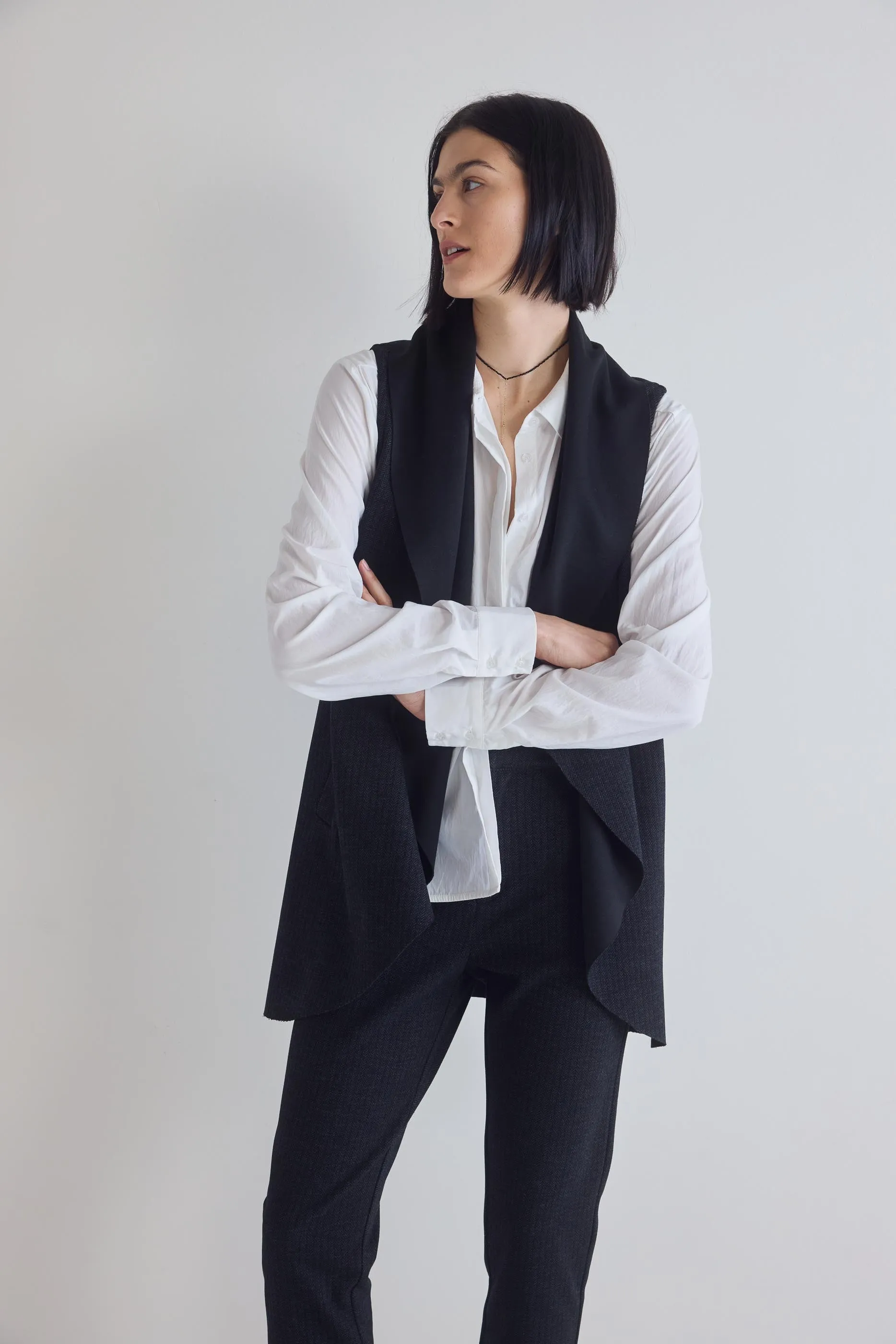 The Ponti Drape Vest