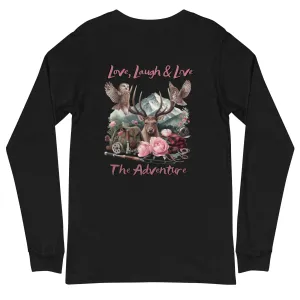 Unisex Long Sleeve Tee  Exclusive Love Life Live Outdoors MRRL&O Print Designs