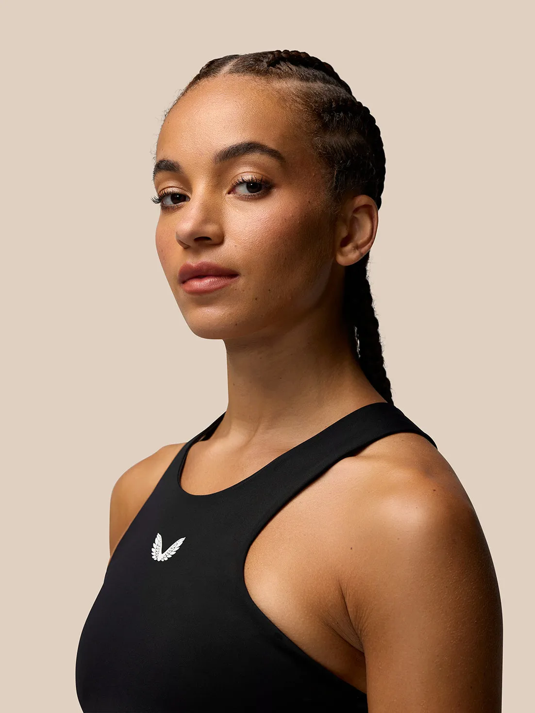 Women's Apex Aeromesh Longline Sports Bra - Black