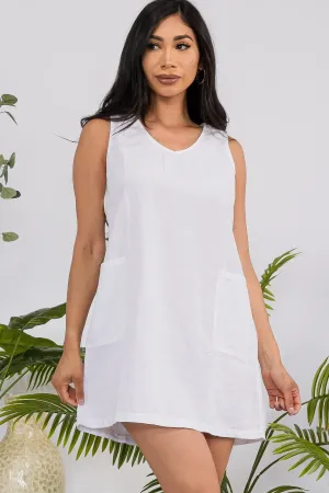 YX8097 - SLEEVELESS TANK DRESS